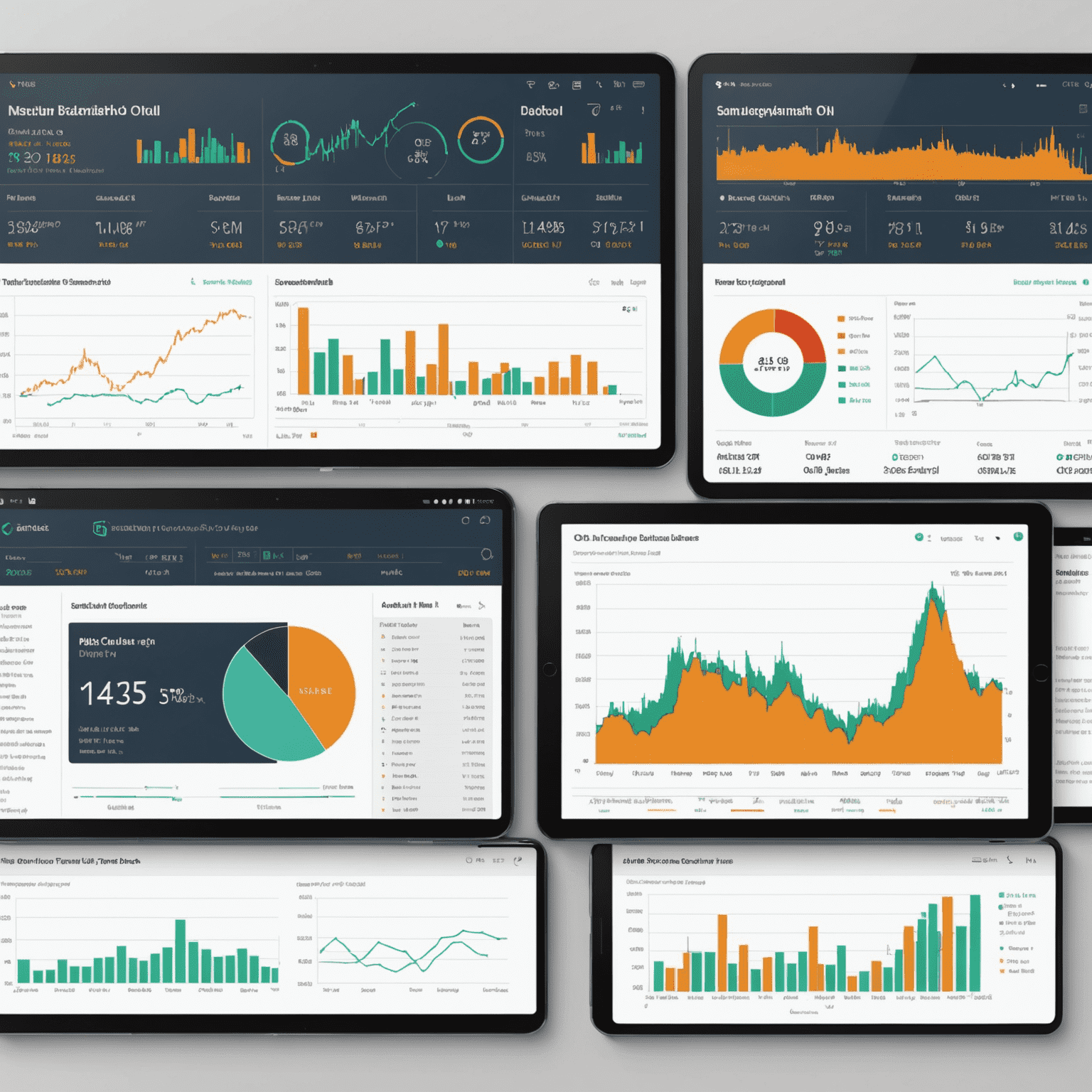 A sophisticated dashboard displaying real-time oil price charts, trading signals, and automated trading controls. The interface features a sleek design with electric blue and neon green accents against a dark background, showcasing various oil-related data points and trading indicators.