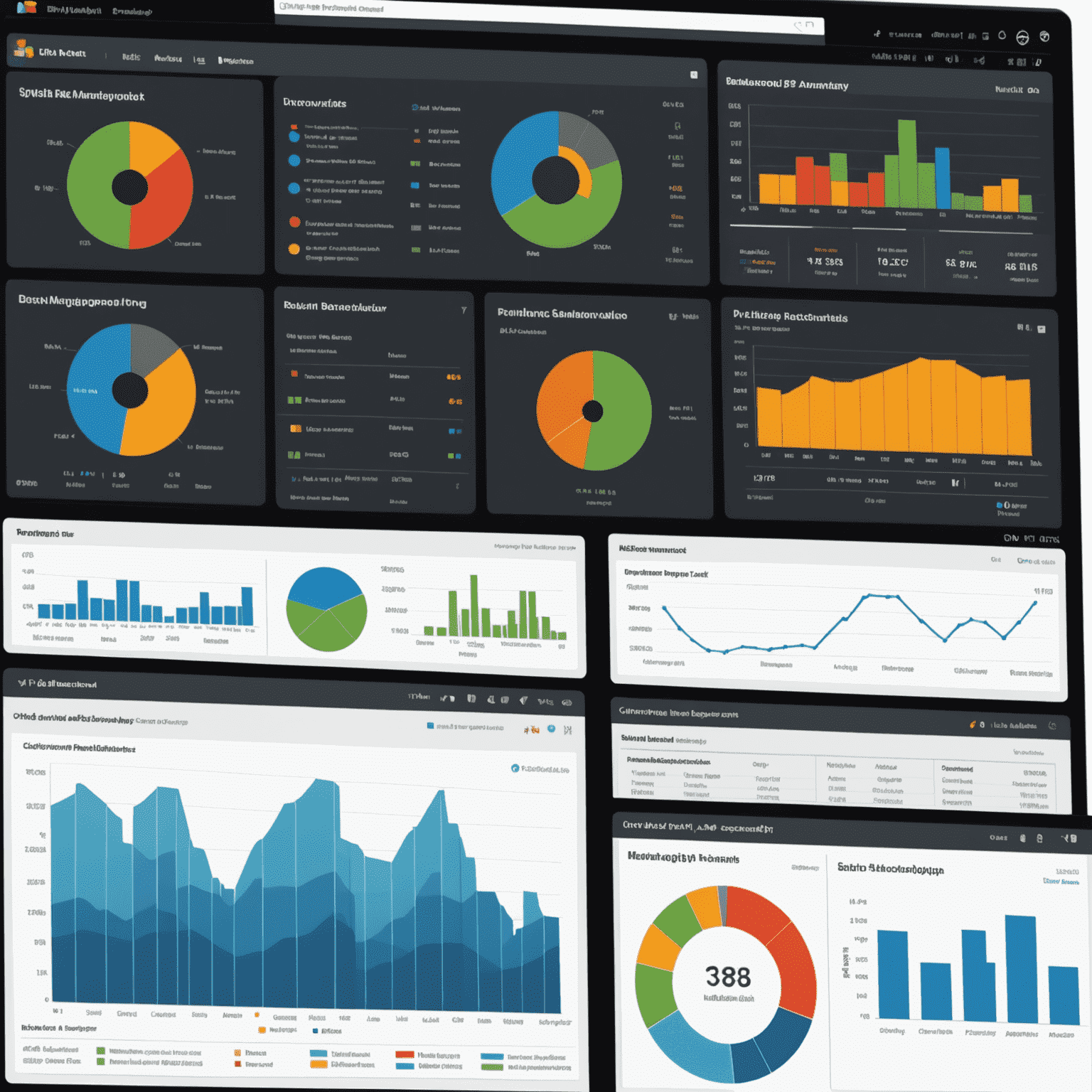 Risk management dashboard with portfolio analysis, risk metrics, and scenario simulations