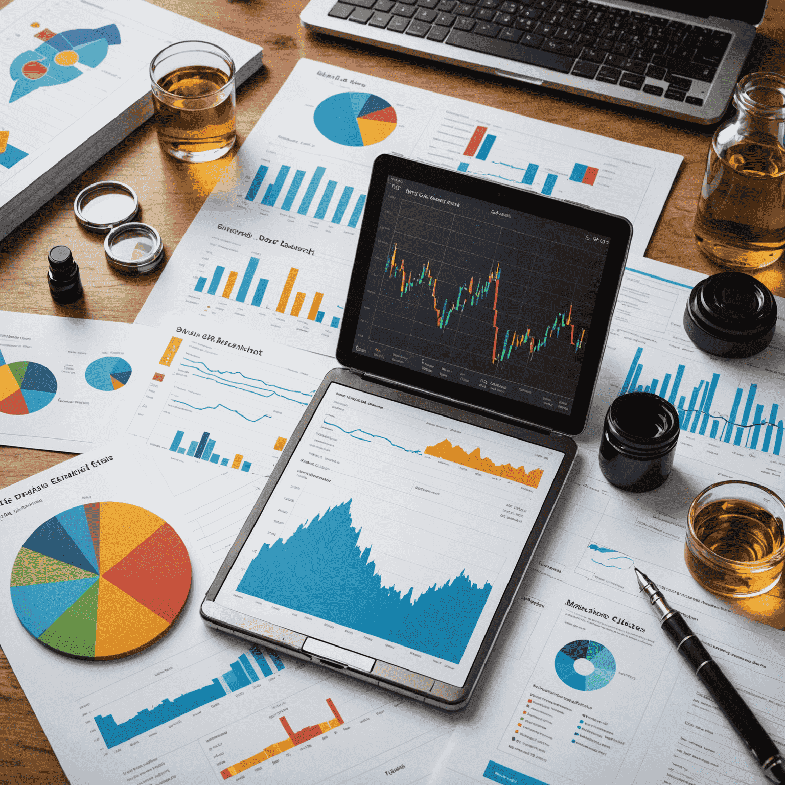 Collage of various oil market analysis tools including charts, graphs, and data visualization interfaces